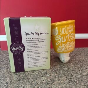 Scentsy mini warmer. “You are my sunshine”